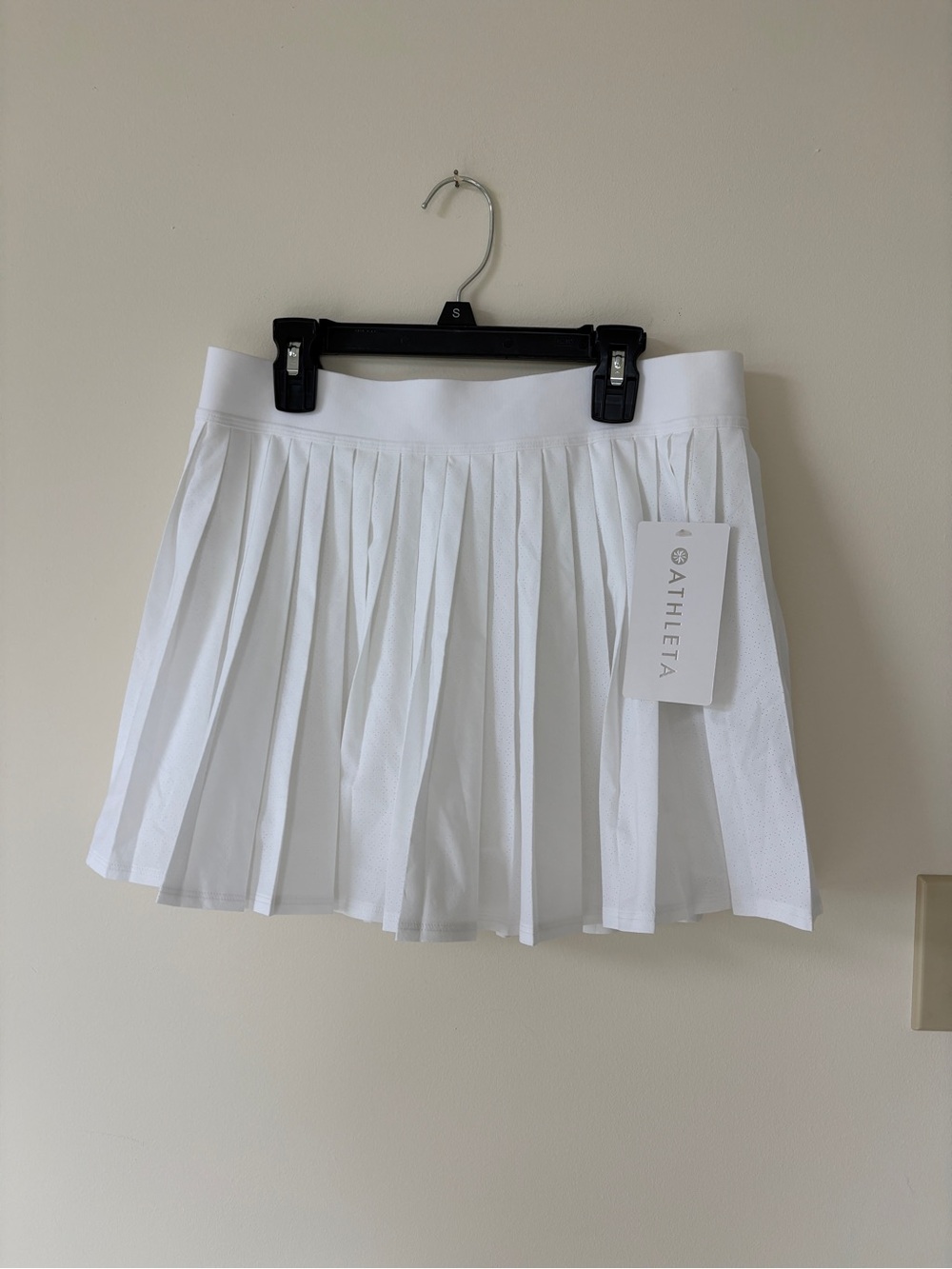 Athleta White Pleated Active Skort